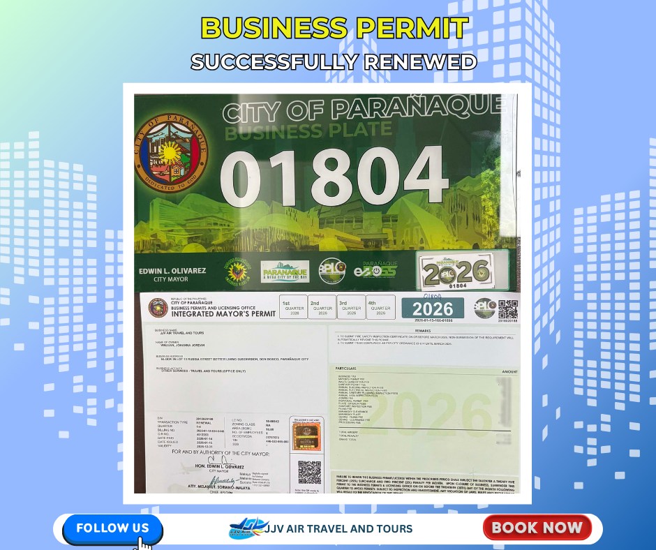 JJV - We are pleased to share that our Business Permit has been ...