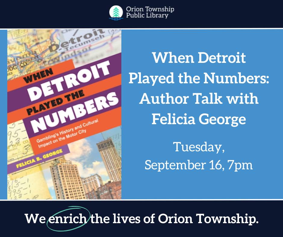 Join Felicia George,... - Orion Township Public Library | Facebook