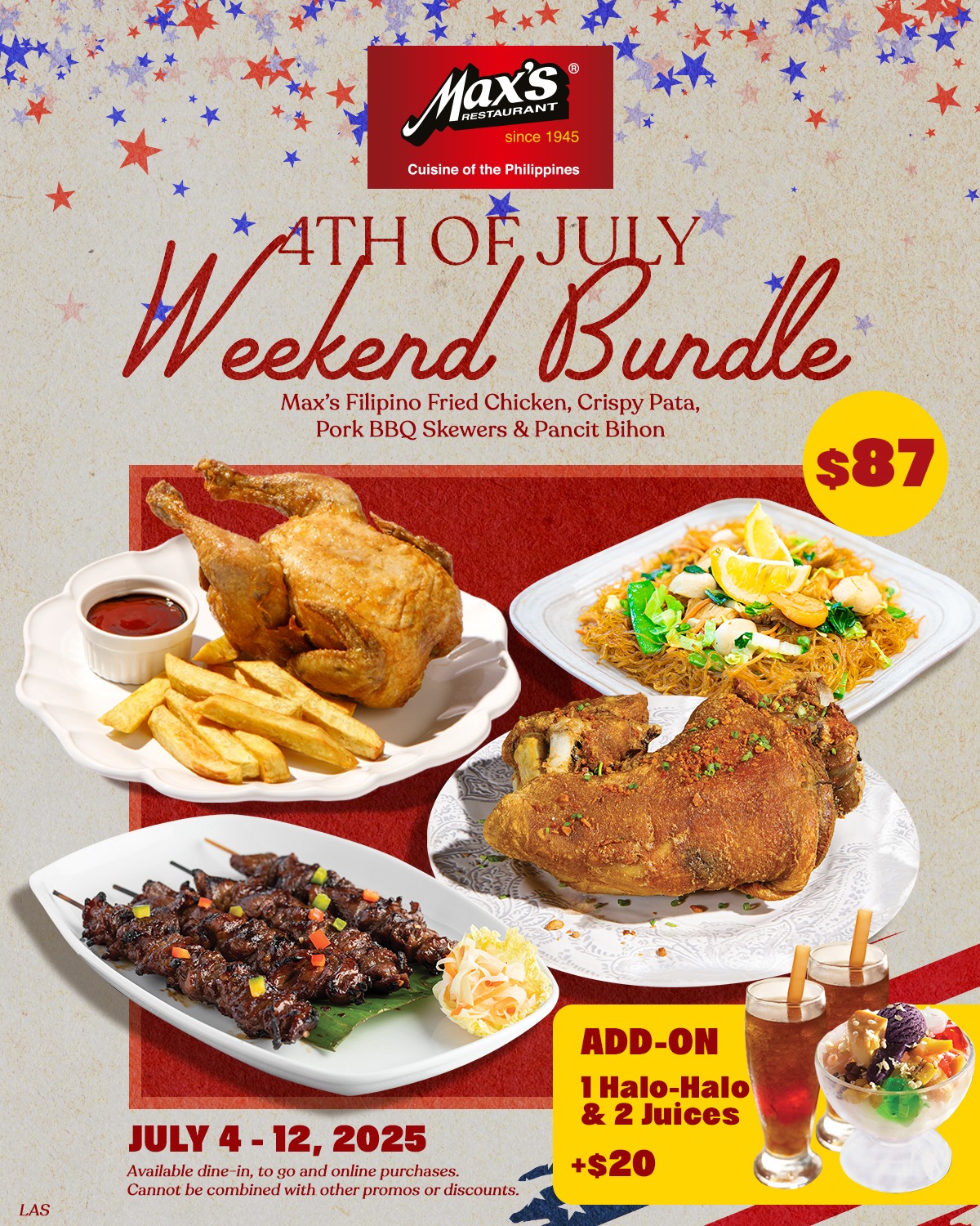 🇺🇸 Celebrate Independence... - Max's Restaurant Las Vegas | Facebook