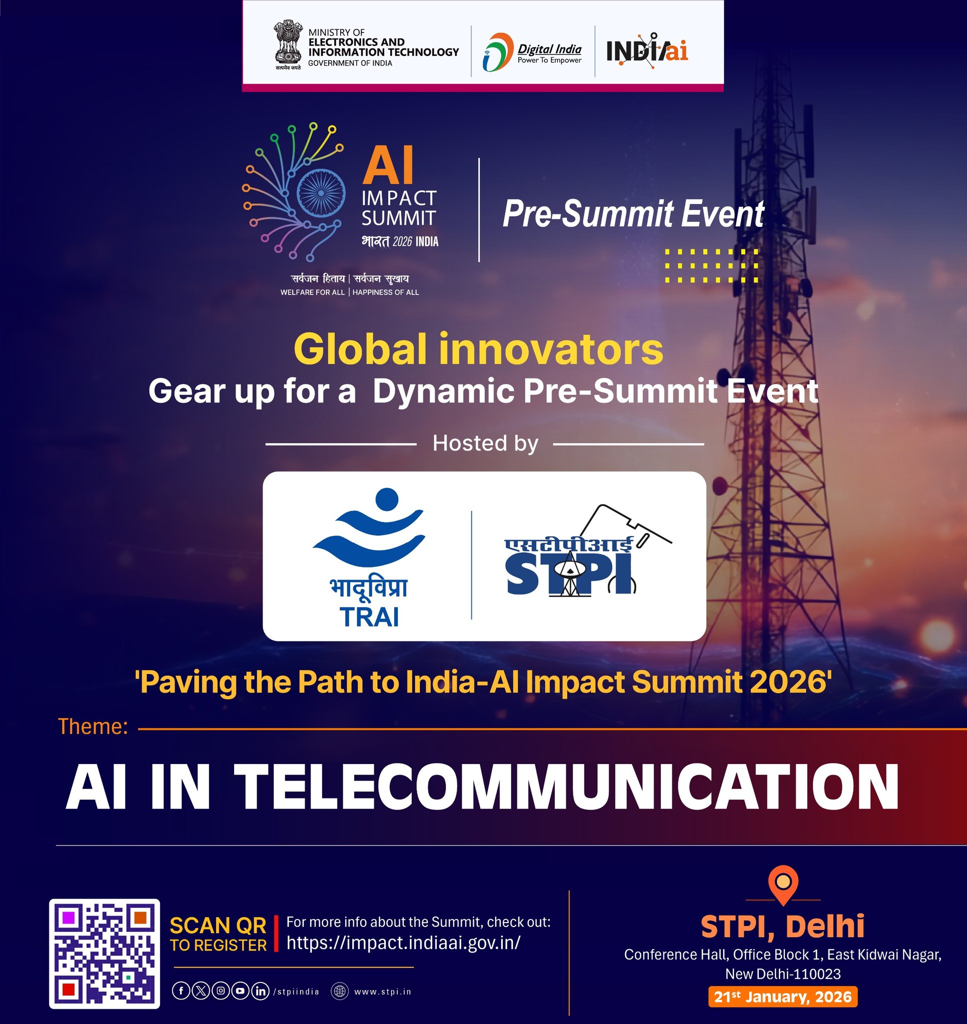 STPI - TRAI and STPI are all set to host the Pre‑Summit event, Paving ...