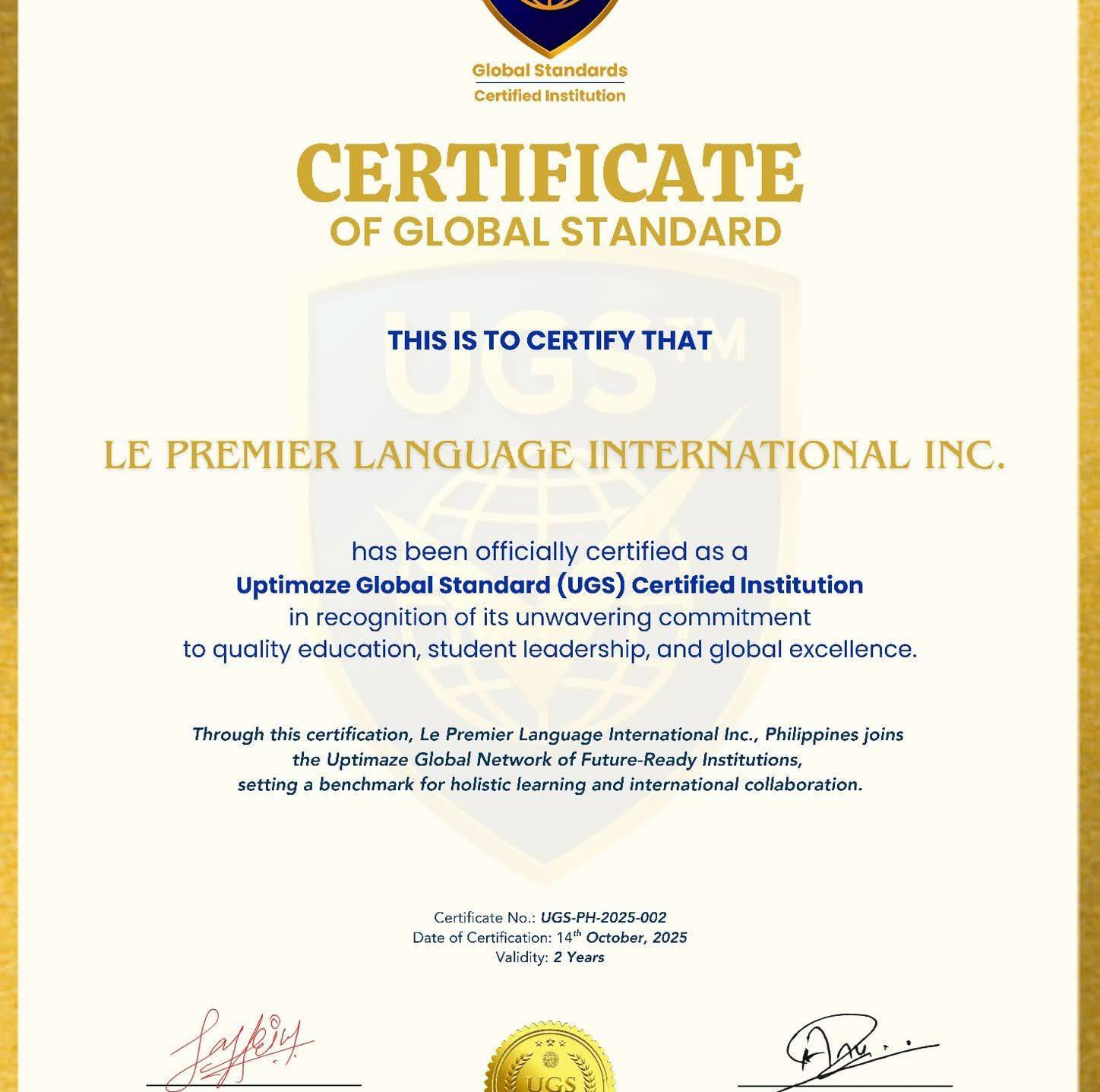 Le Premier... - Le Premier Language International Inc.