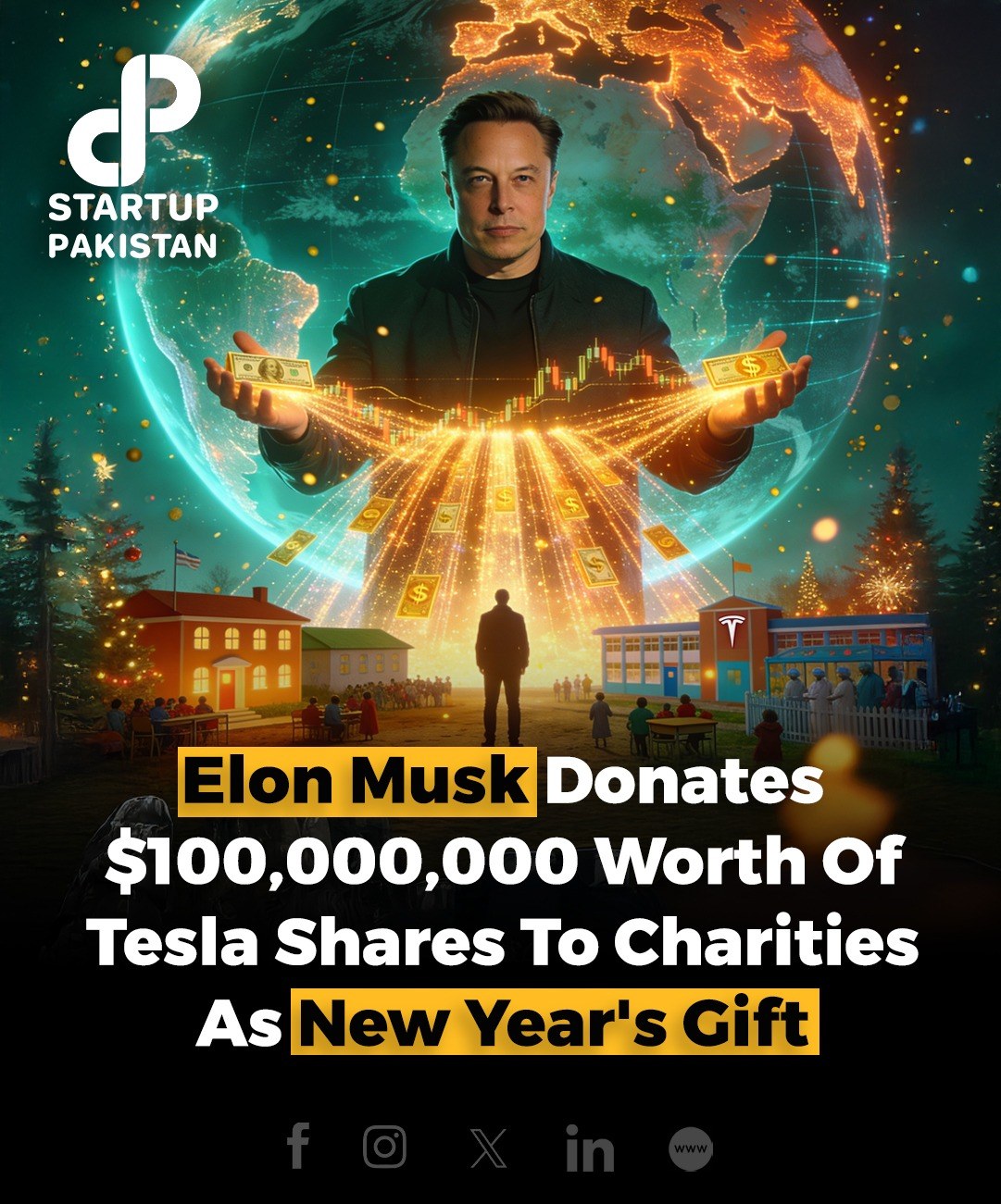 Elon Musk donated nearly $100 million... - Startup Pakistan | Facebook