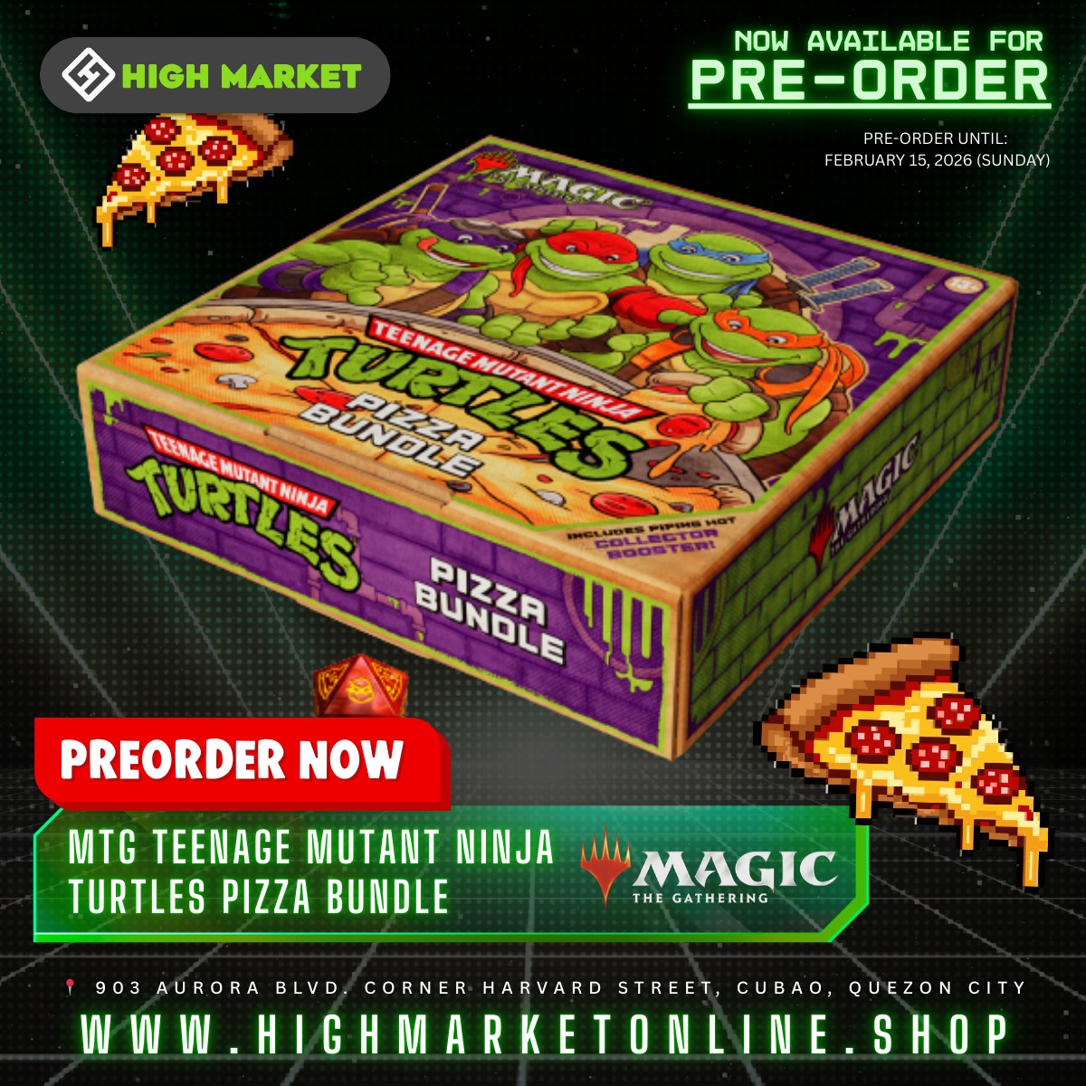 Pizza Bundle Teenage Mutant Ninja Turtles TMT MTG