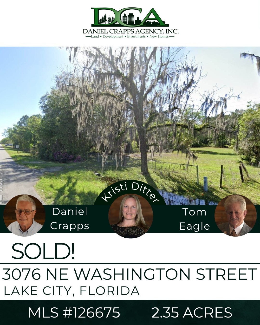 Daniel - SOLD! 🏗️📍 📍 3076 NE Washington Street, Lake City, FL 🔑 MLS ...