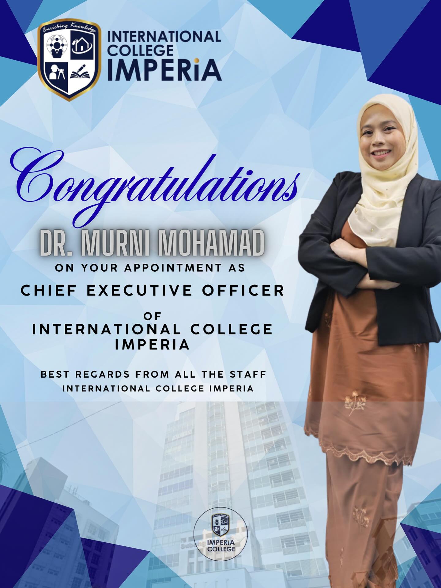 International - Congratulations to DR. MURNI BINTI MOHAMAD on the ...