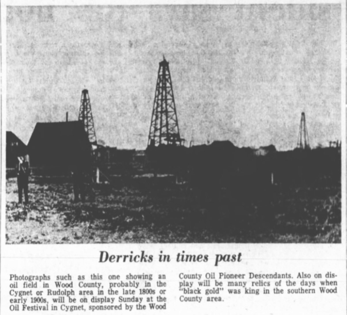 Cygnet, Ohio History - From The Daily Sentinel-Tribune (Bowling Green ...
