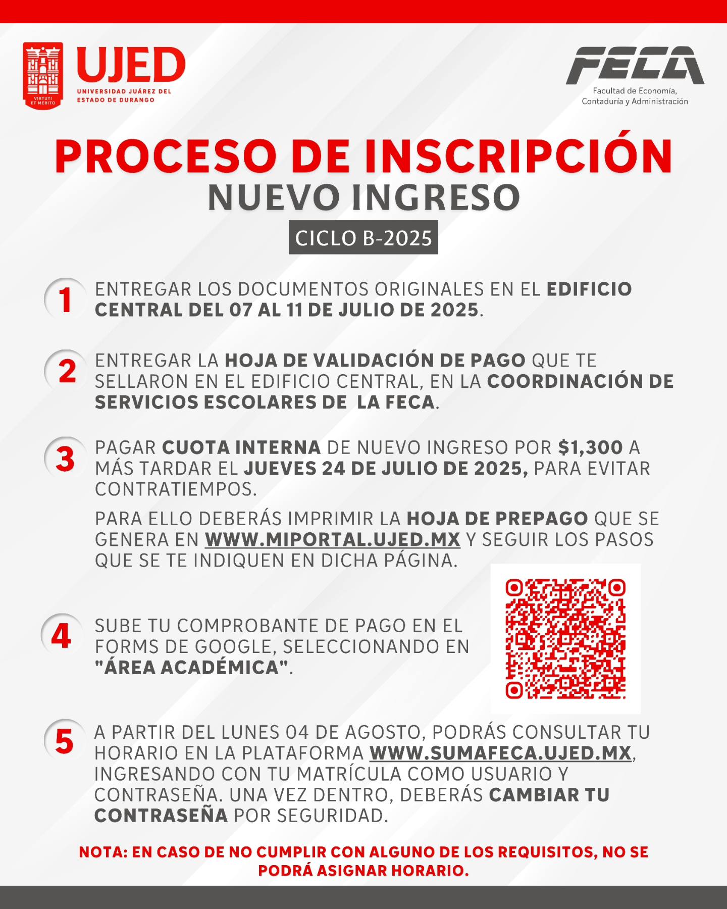 Facultad - ¡Atención alumnos de Nuevo Ingreso! 🚨 🔔 El proceso de ...