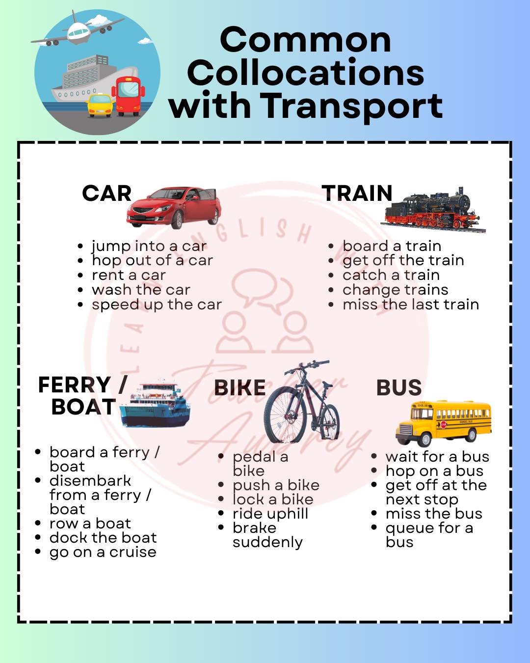 Common Collocations... - Learn English with Teacher Aubrey | Facebook