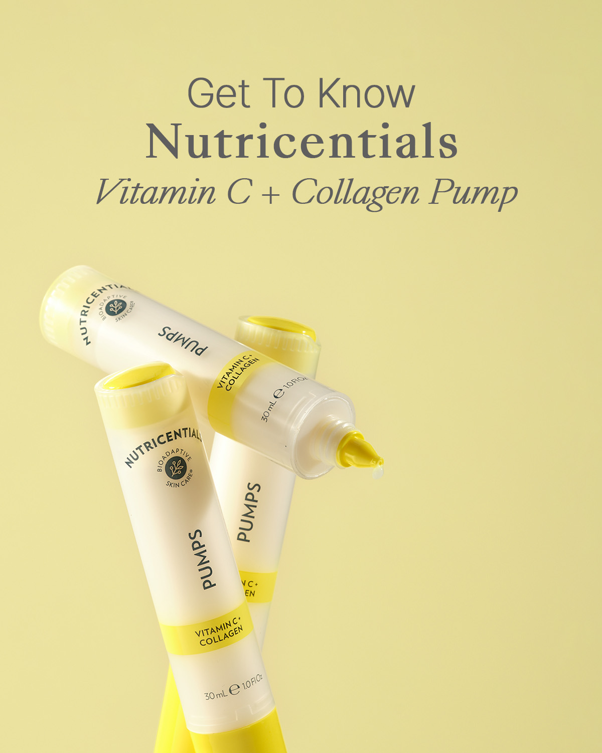 Sérum Vitamine C + Collagène Nu Skin Nutricentials - 30ml - Pump - Neuf Origine USA