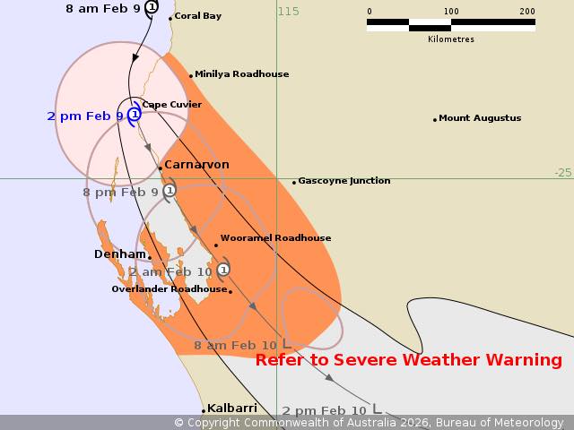 Perth - TROPICAL CYCLONE ADVICE NUMBER 55 Issued at 2:45 pm WST on ...