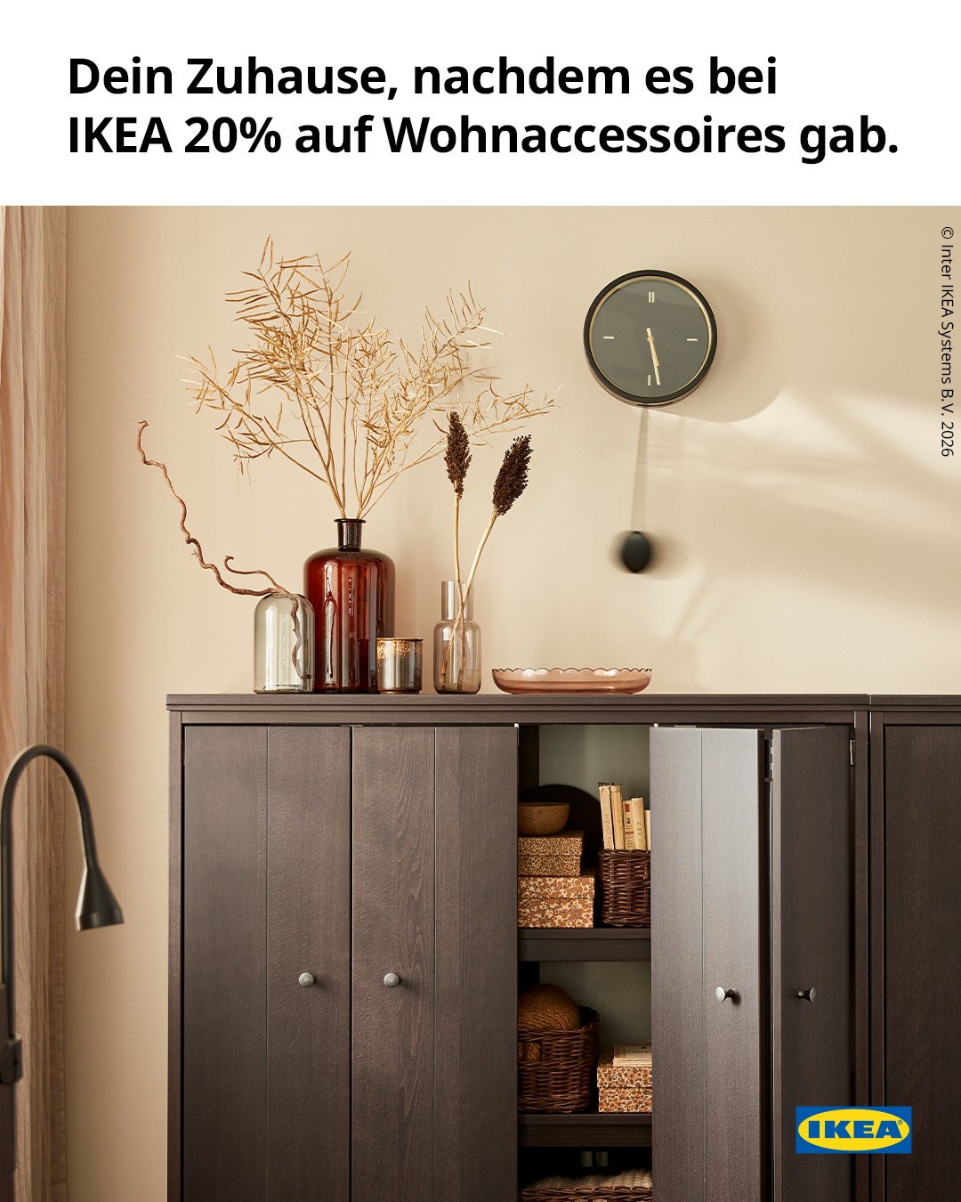 Ganz normales Phänomen… Am morgigen 01.05.2026 erhalten IKEA Family Mitglieder 20% auf ausgewählte Wohnaccessoires. Das Angebot gilt nur für Bestellungen im IKEA Online-Shop, in der IKEA App und dem S
