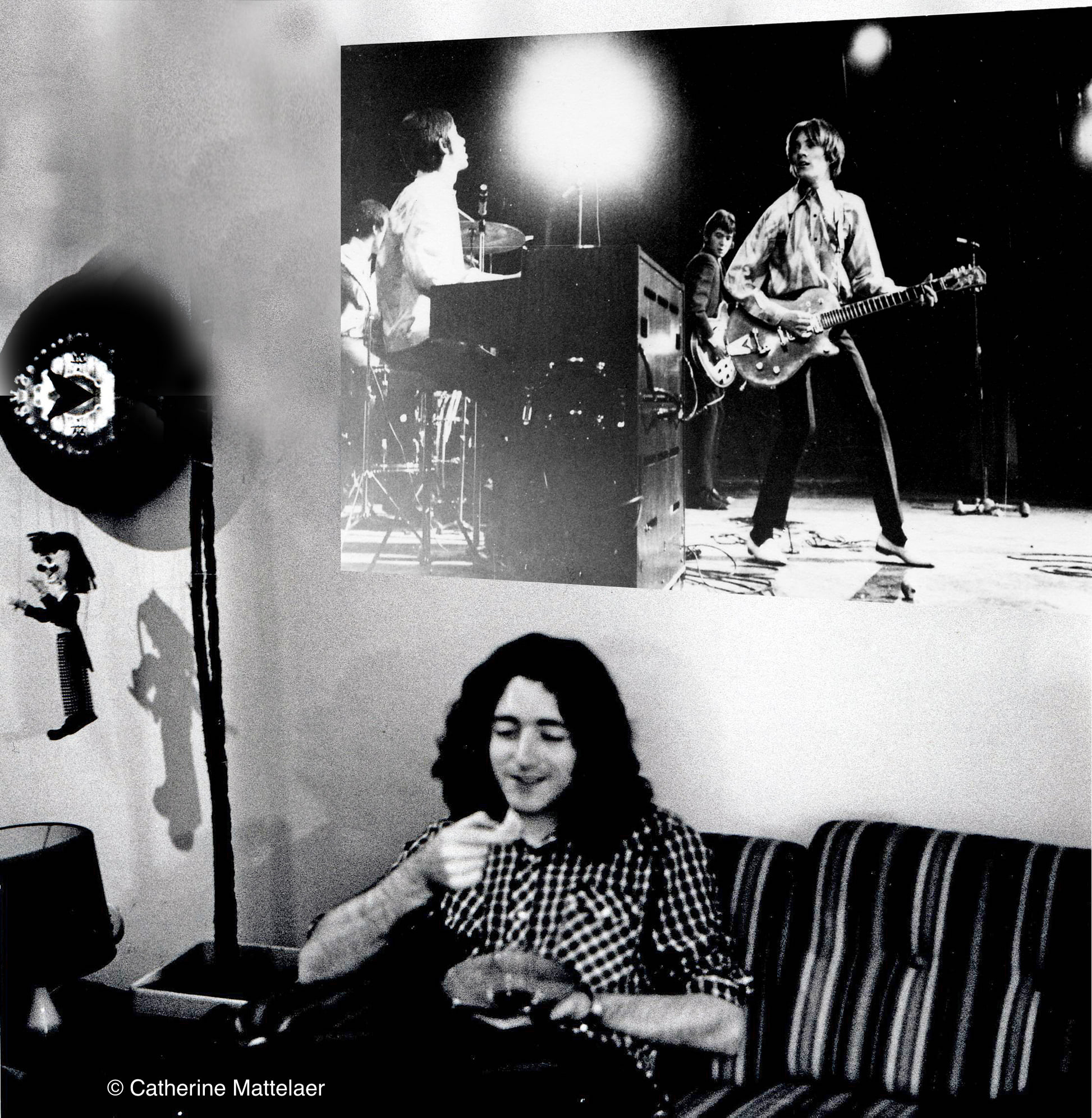Rory Gallagher at Jean-Noel Coghe's house in 1975