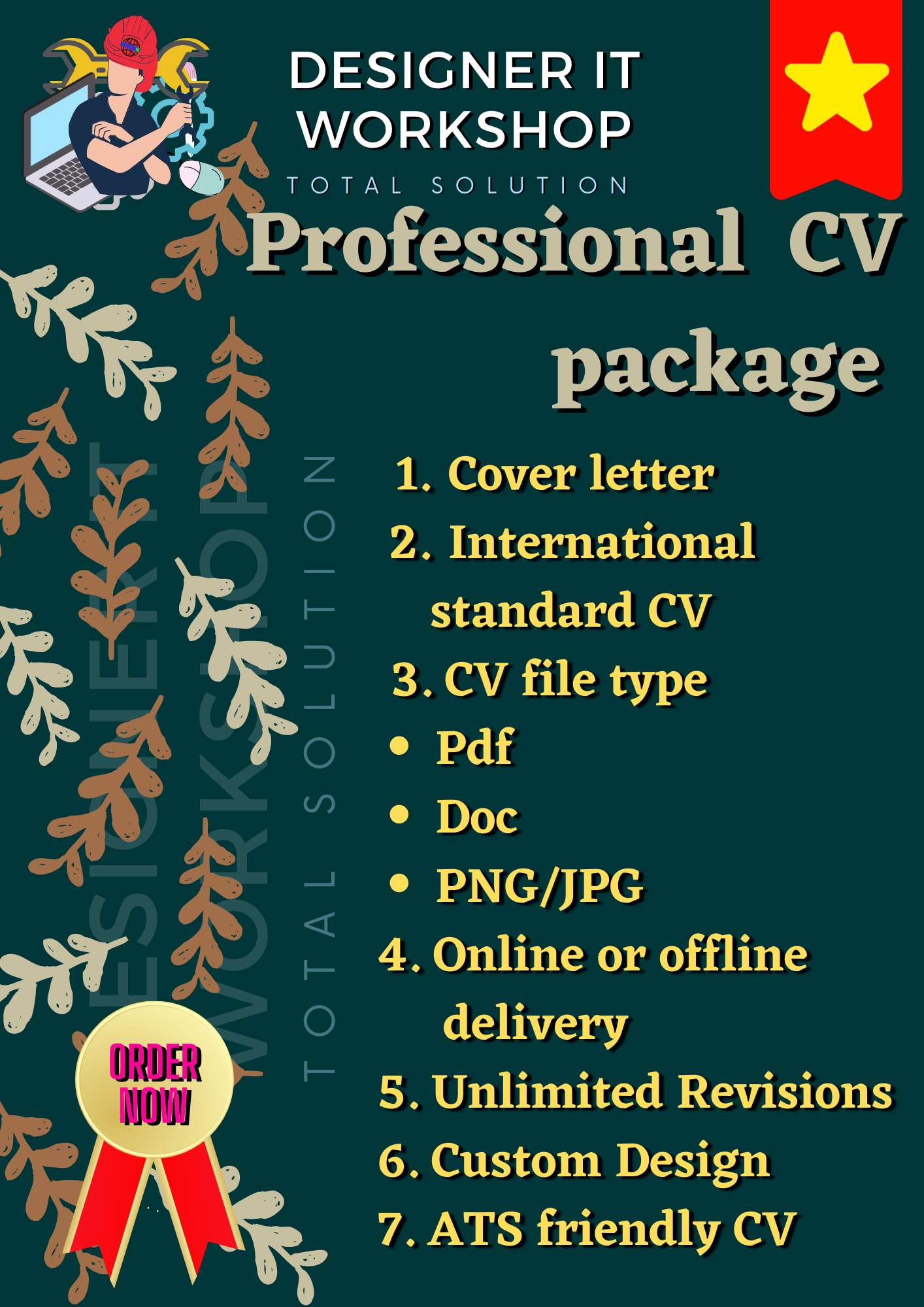 Our Professional CV package 1.... - Designer It Workshop