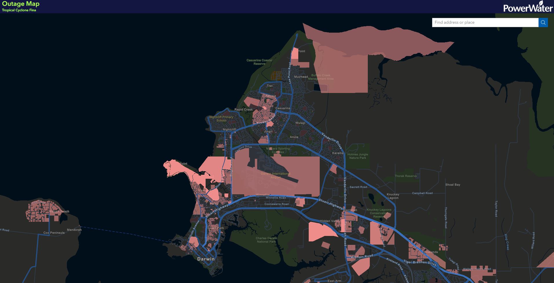 Power - Our crews have now assessed around 80% of the Darwin ...