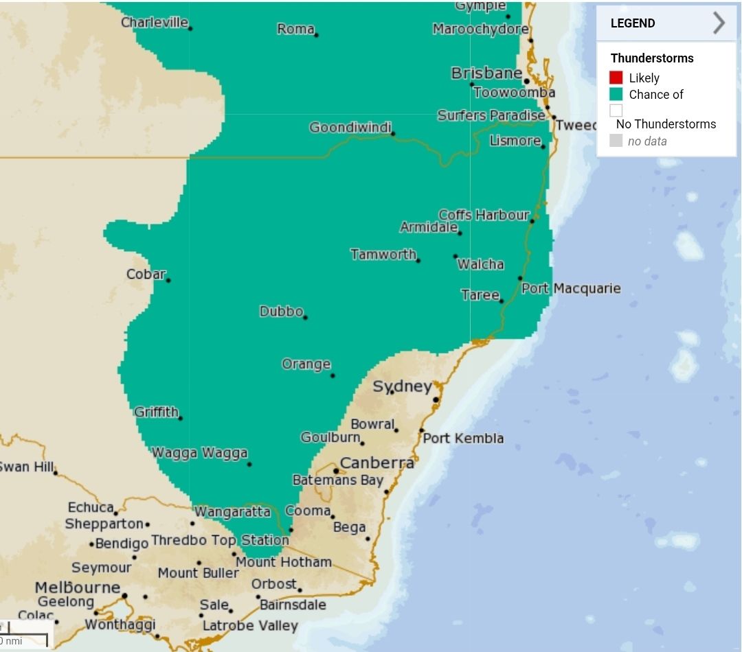 New - NSW State Forcast for Saturday Scattered showers in the eastern ...