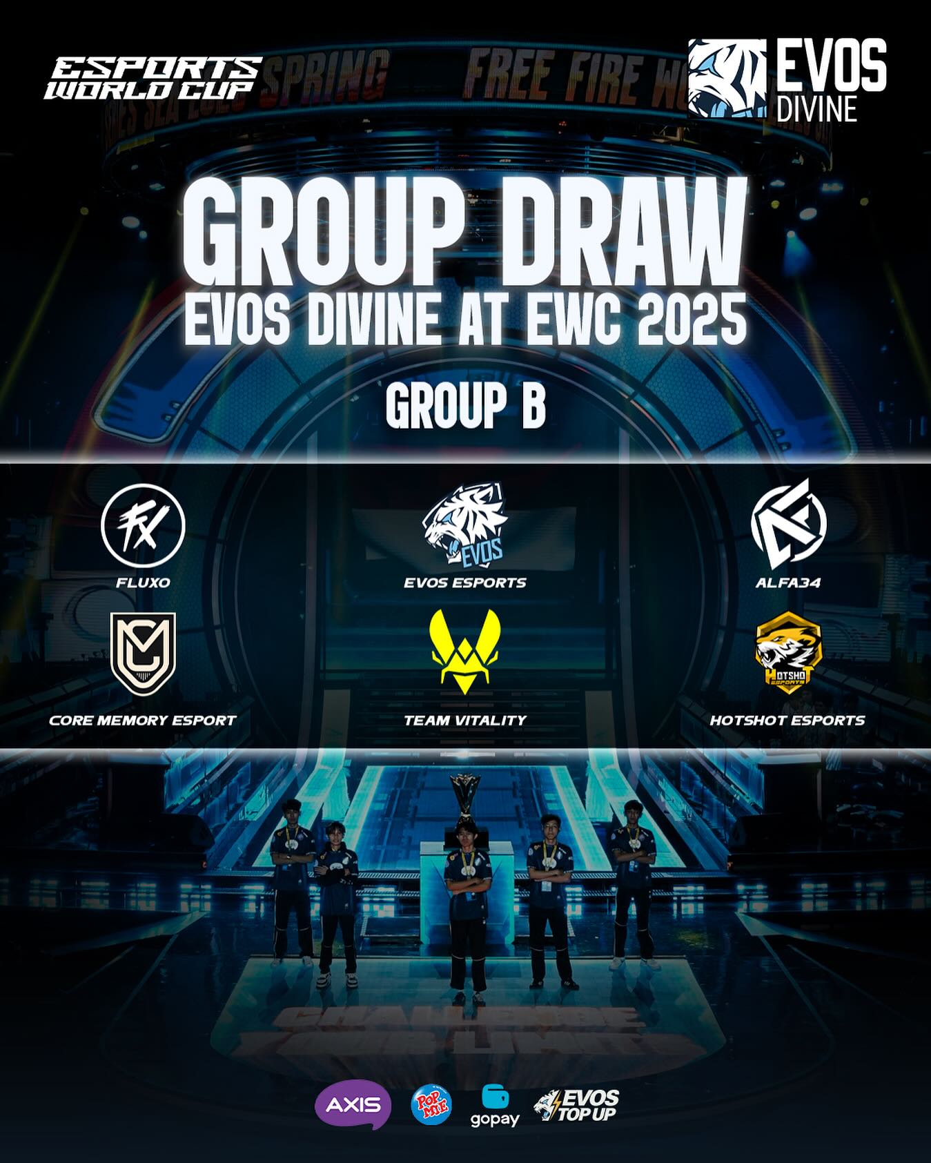 EVOS - Inilah pembagian grup EVOS Divine di Free Fire x EWC 2025 ...