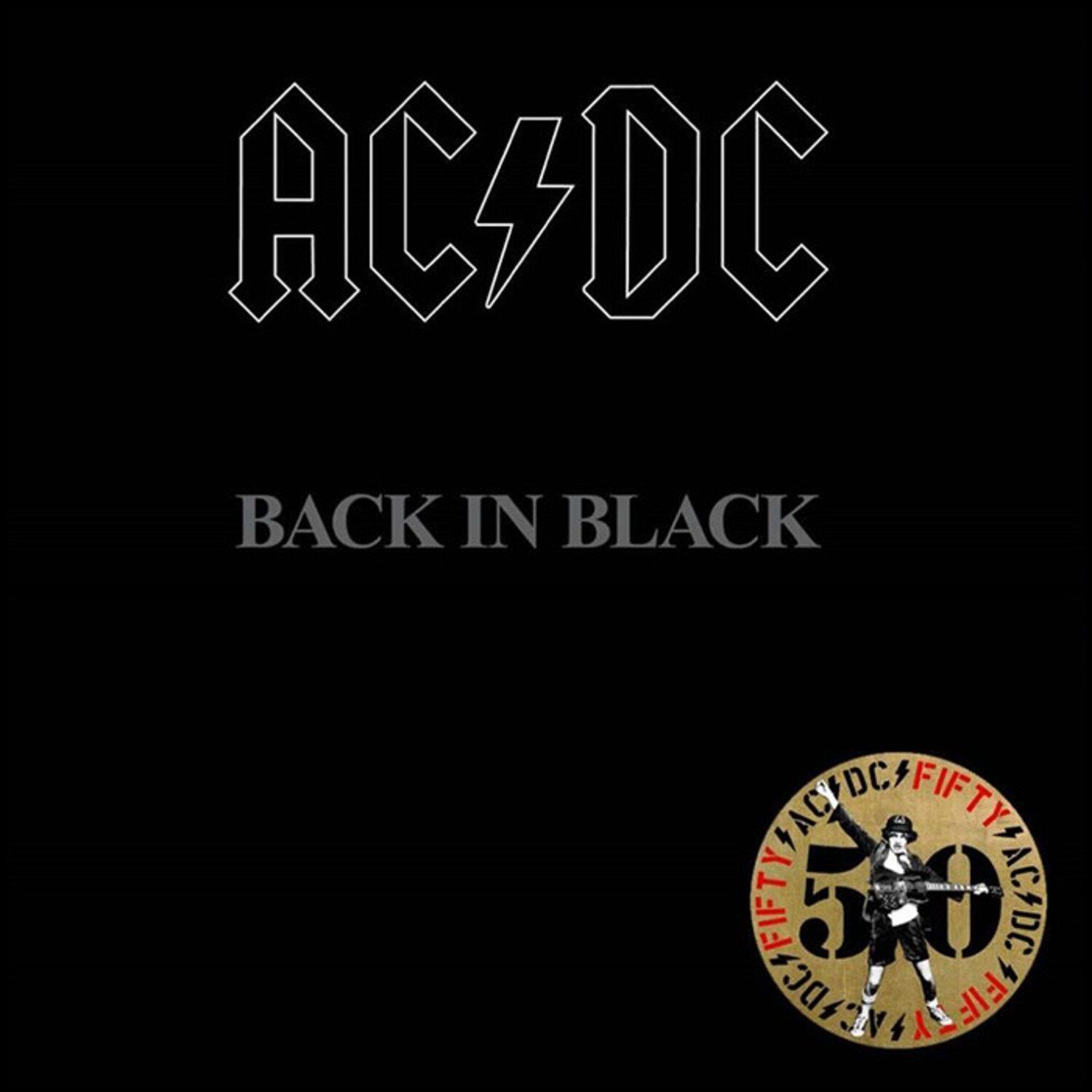 AC/DC – Back In Black /East West-Atco Acdc Back In Black – Carved