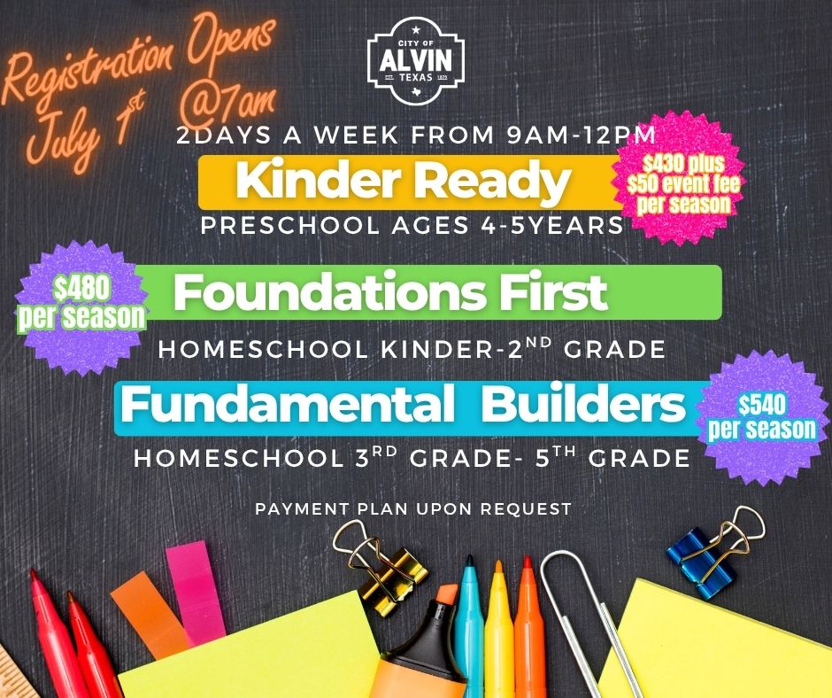 Alvin - 🍂 Full-Season Fall Classes Are Coming! 🍁 We’re excited to ...