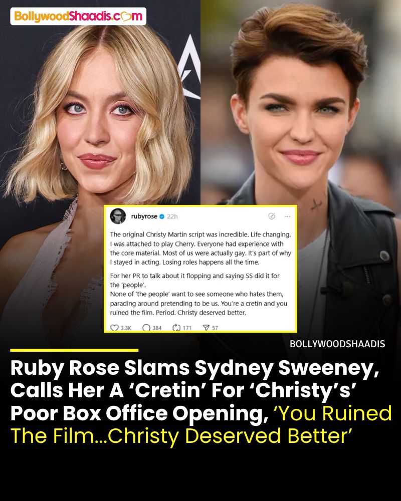 BollywoodShaadis.com - Ruby Rose claims Sydney Sweeney's acting is the ...