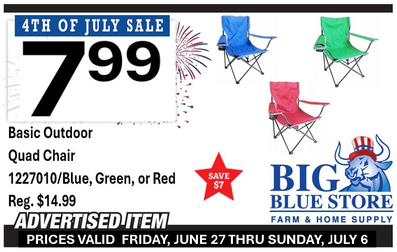 Big Blue Store - 🗣 Basic Quad Chair $7.99 Portable and... | Facebook