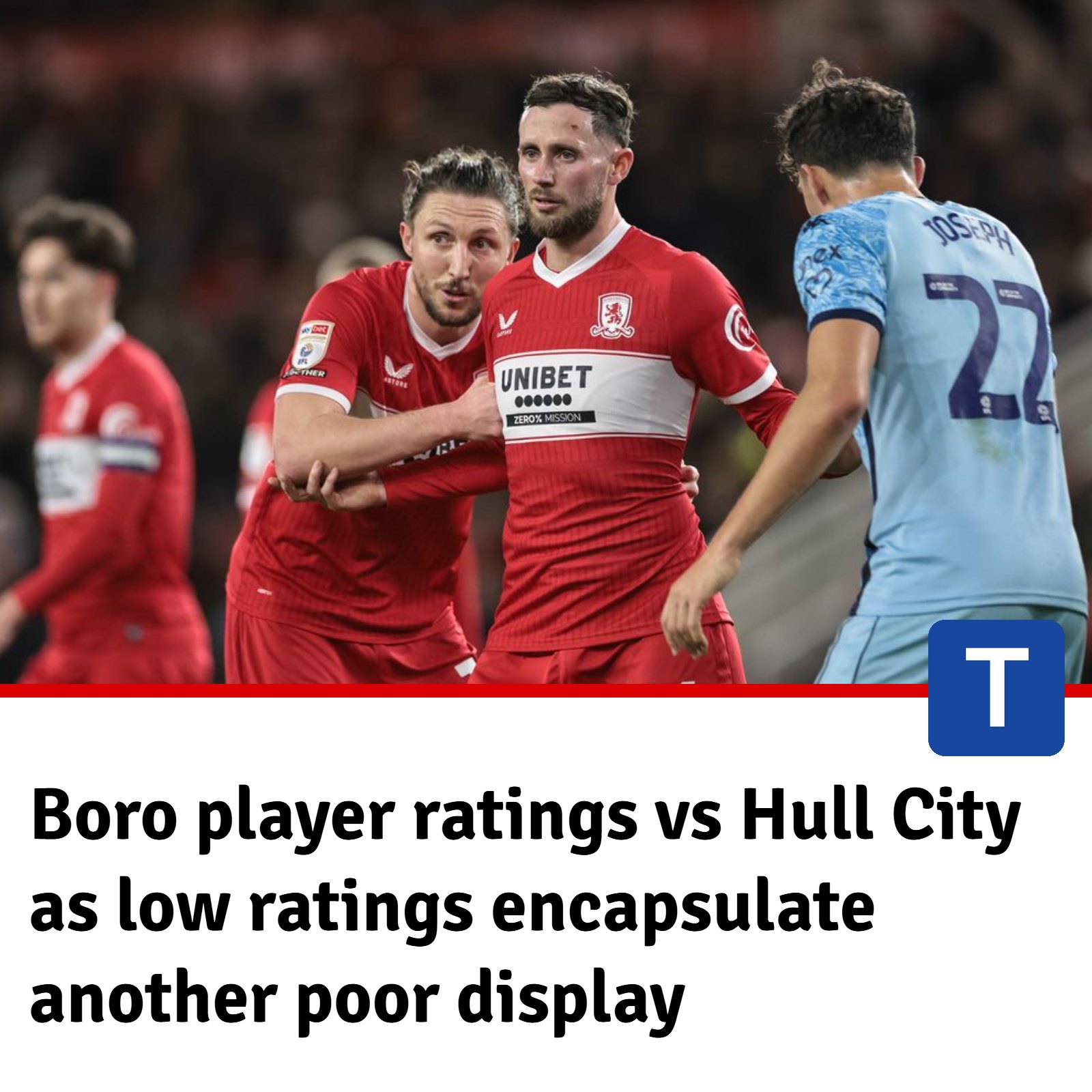 Gazette - Plenty of the ball but nothing to show for it... Boro ratings ...