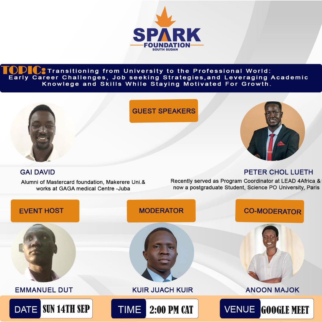 SPARK - Meet Our Moderator! We are delighted to have Kuir Juach Kuir as ...
