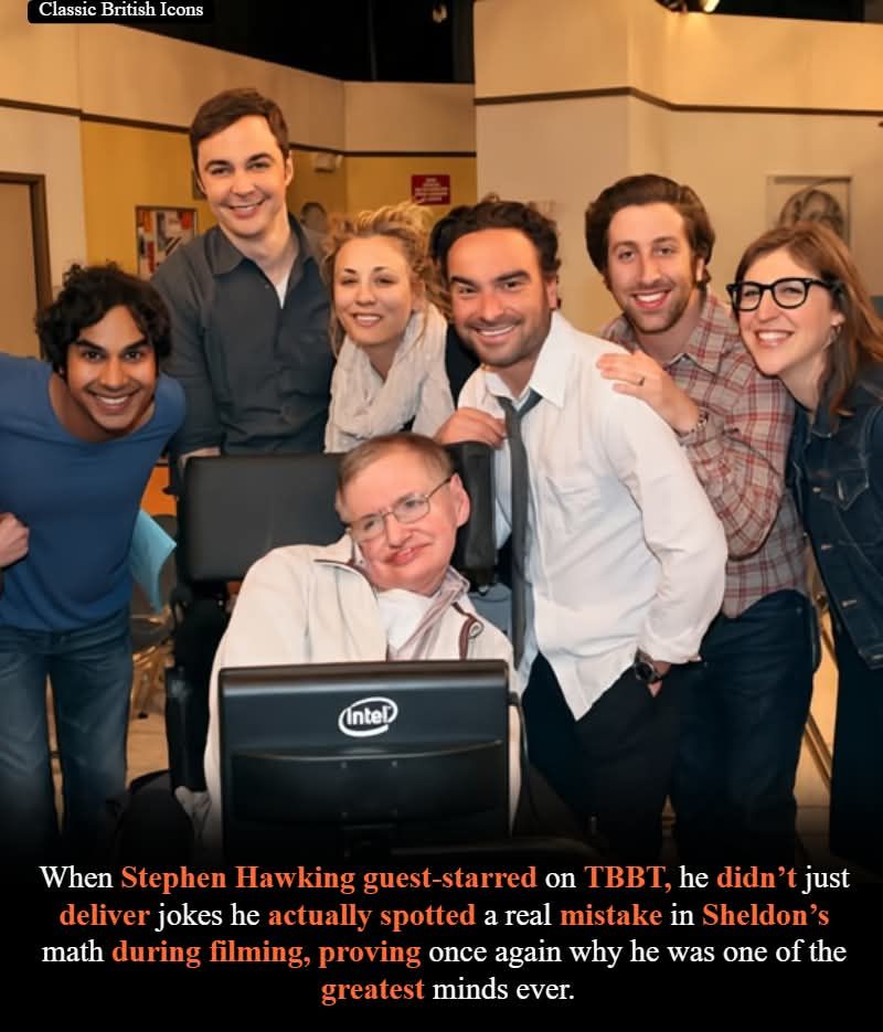 The Big - Stephen Hawking’s appearance in The Big Bang Theory became ...