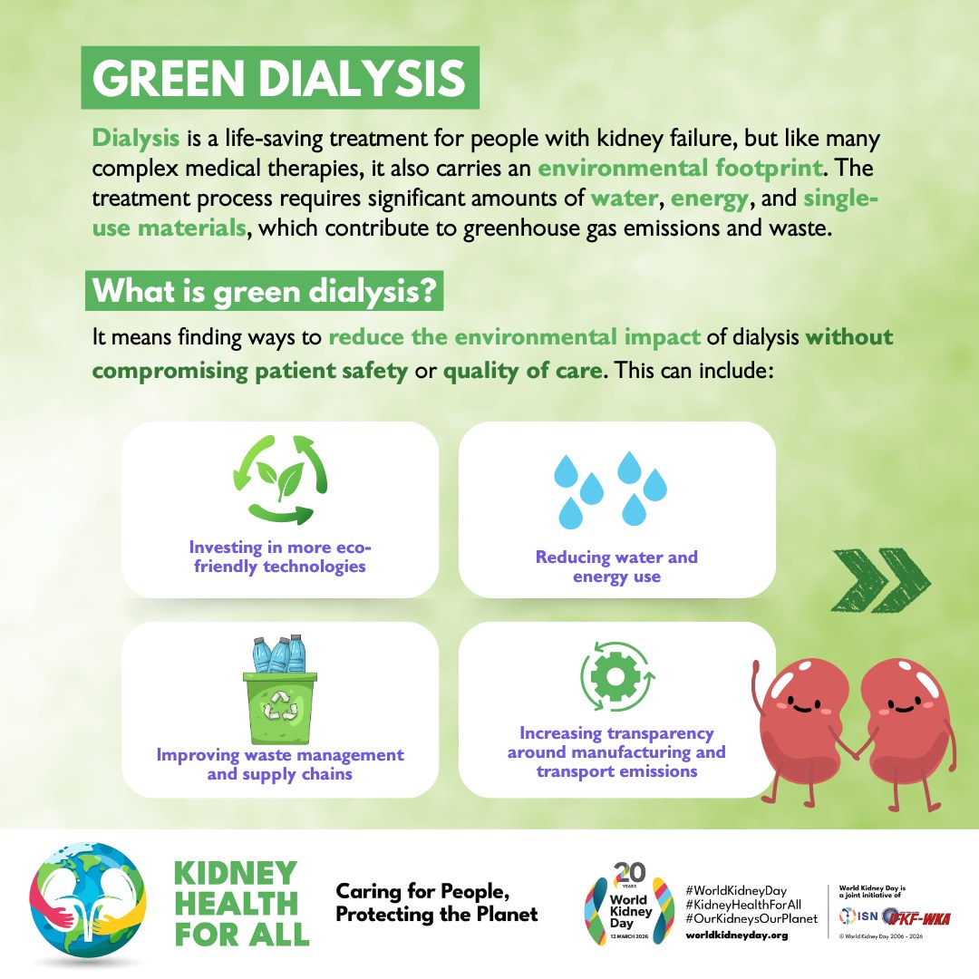♻️ Dialysis is a life-saving treatment for people with kidney