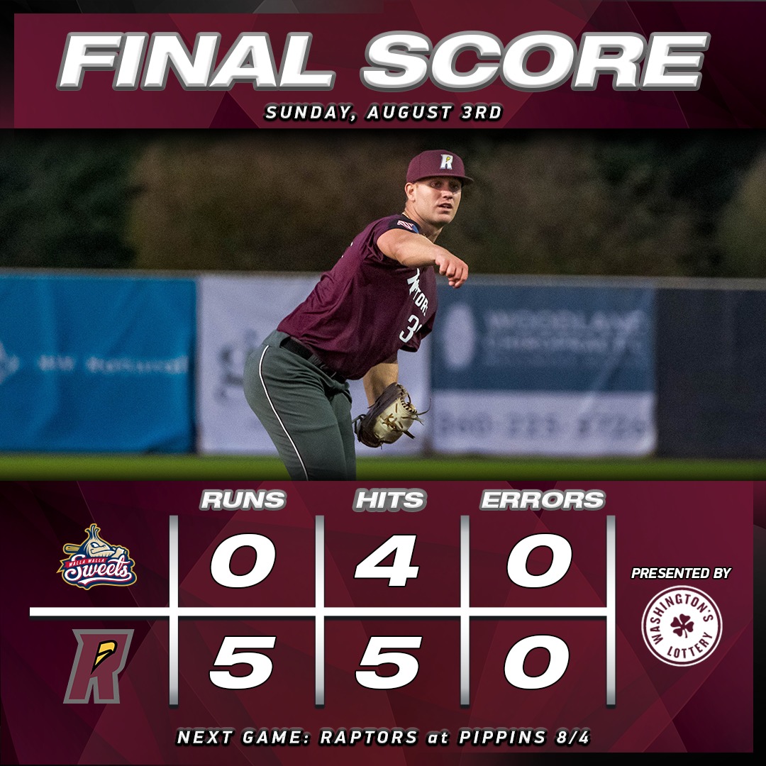 The Raptors sweep the... - Ridgefield Raptors Baseball | Facebook