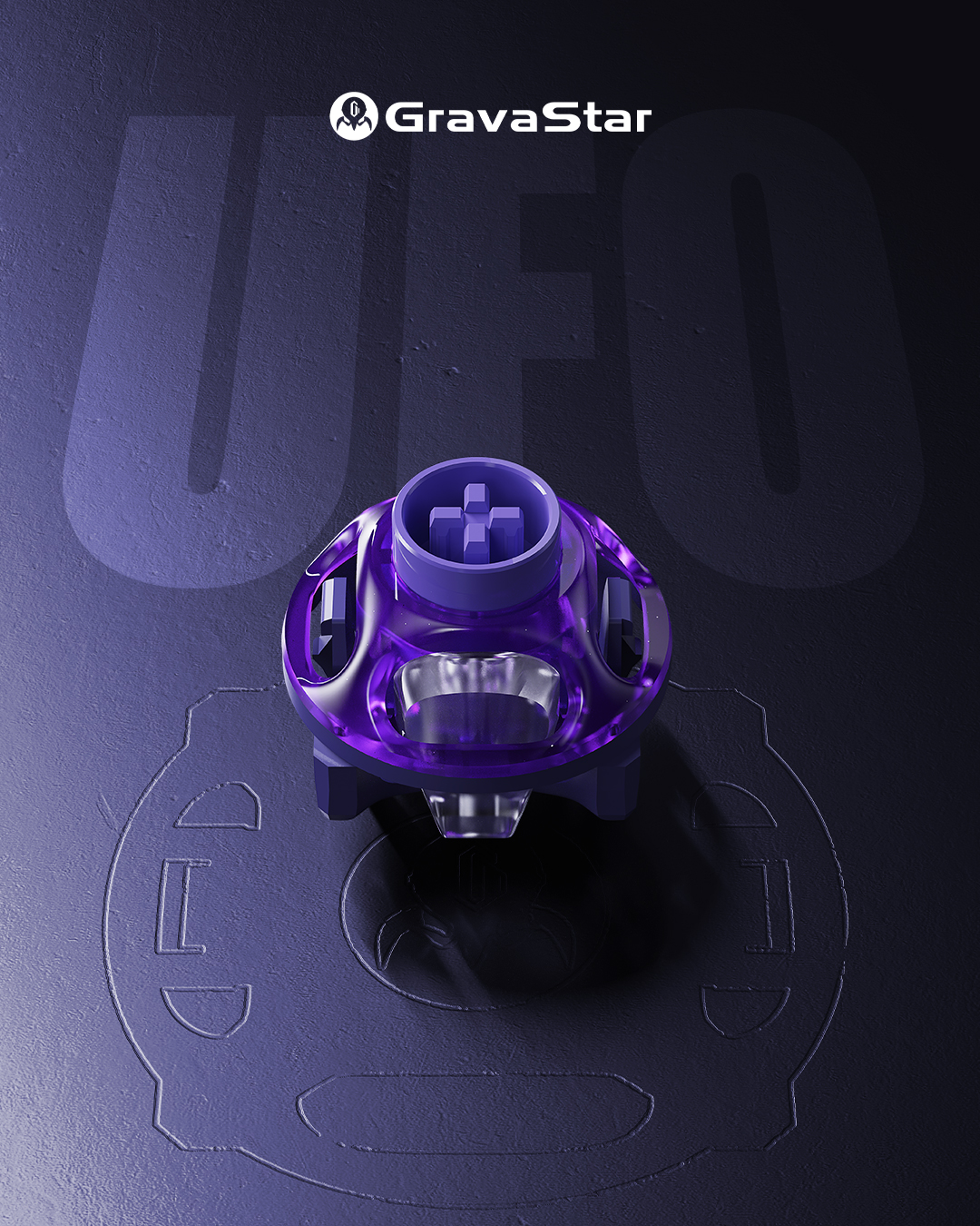 GravaStar UFO MAGNETIC SWITCH 68個 GravaStar ホール効果ゲーミング