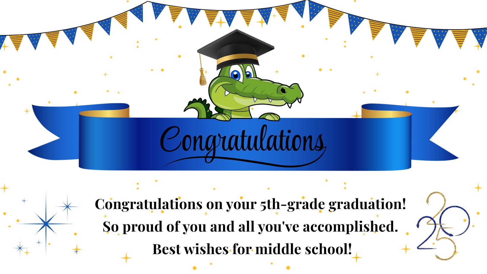 5th grade graduation card messages Congratulations for a Young Woman Congratulations to these 5th grade