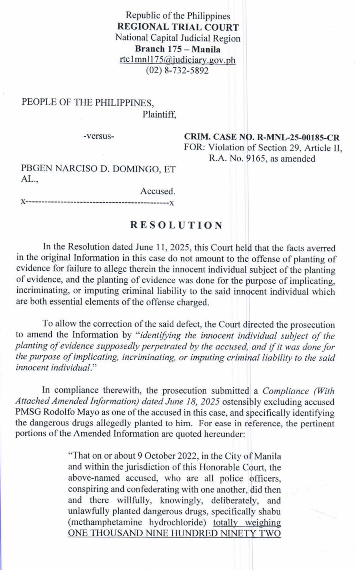 ABS-CBN News - The Manila RTC branch 175 has dismissed the... | Facebook