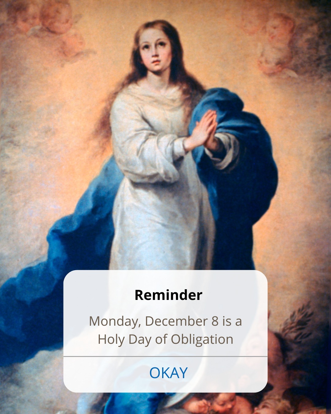 St. - Monday is the Solemnity of the Immaculate Conception of the ...