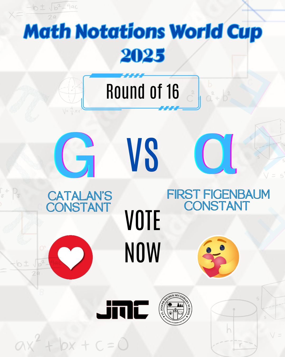 Josephite - Here's the round of 16 of Math Notations world cup 2025 ...