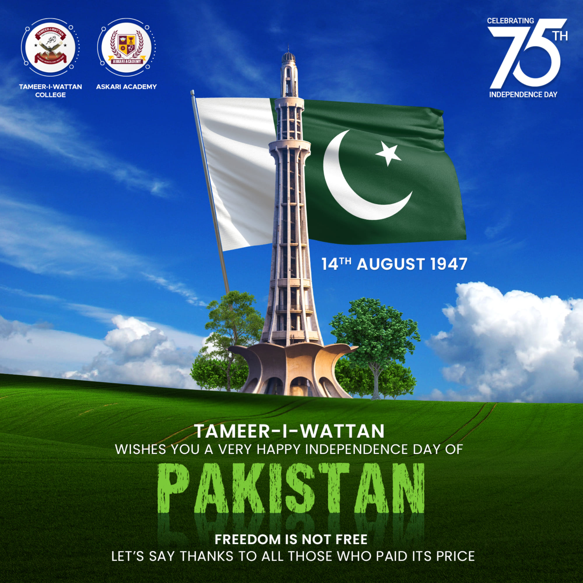 Happy Independence Day Celebrations of Pakistan’s Diamond Jubilee ...