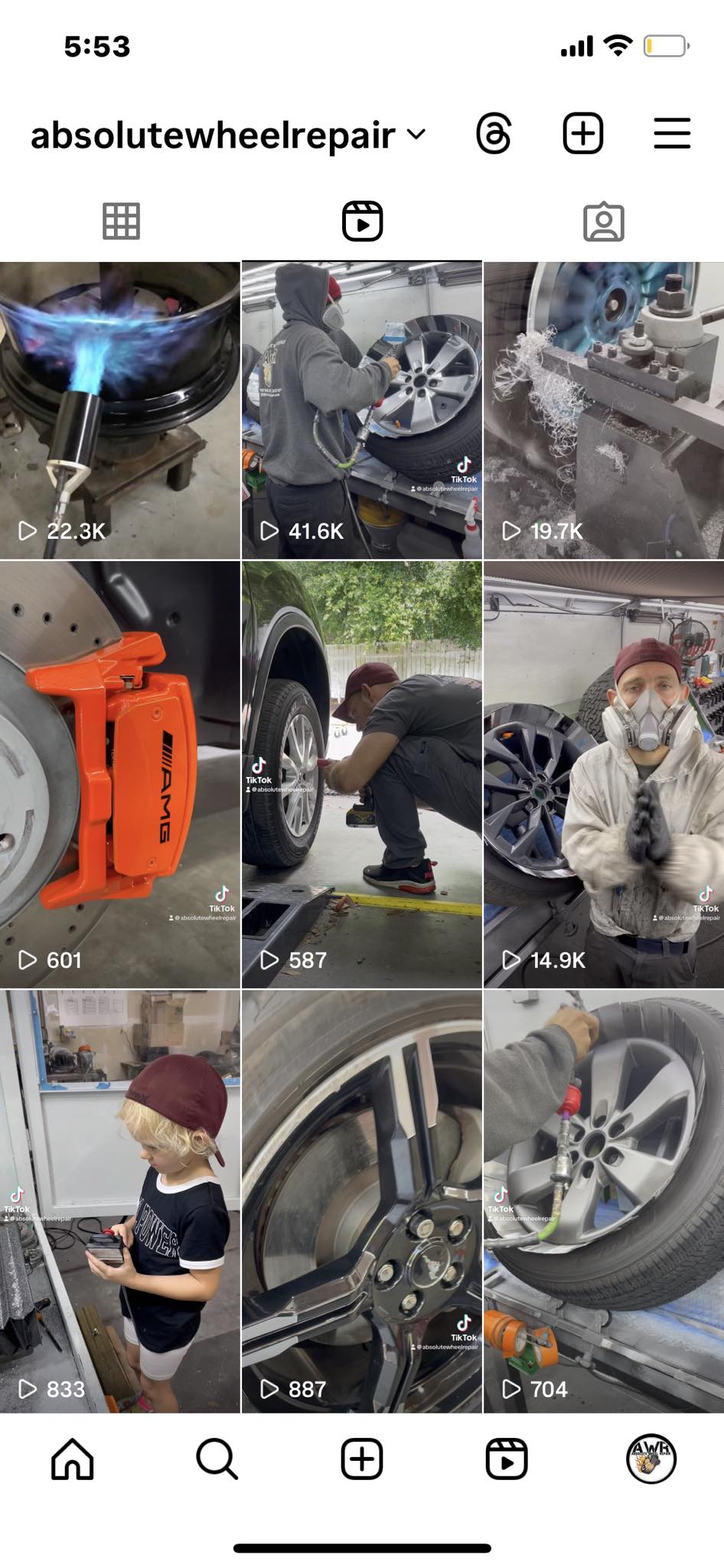 Our Instagram reels are starting... - Absolute wheel repair