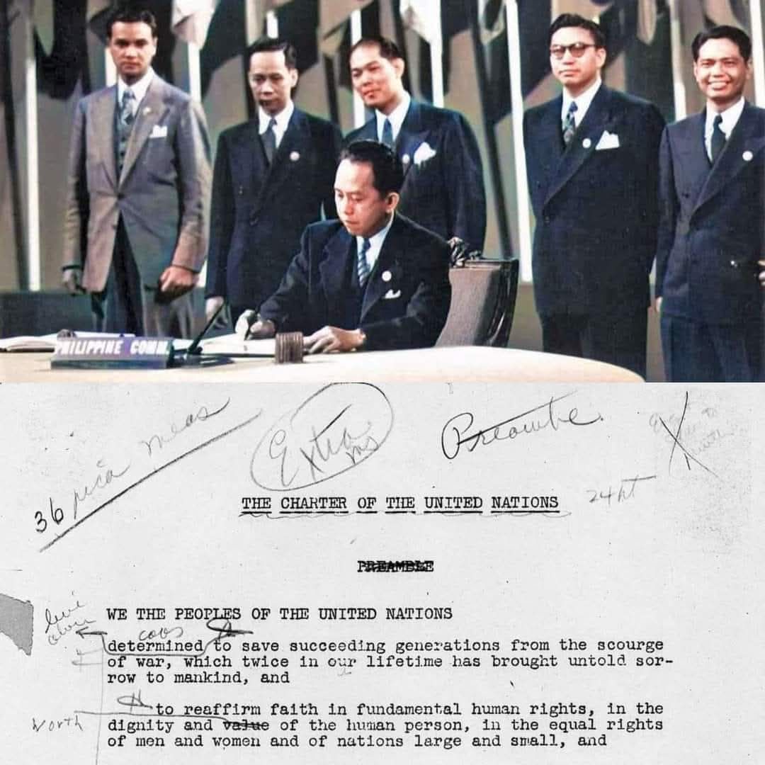 Filipino - On June 26, 1945, the United Nations Charter was signed by ...