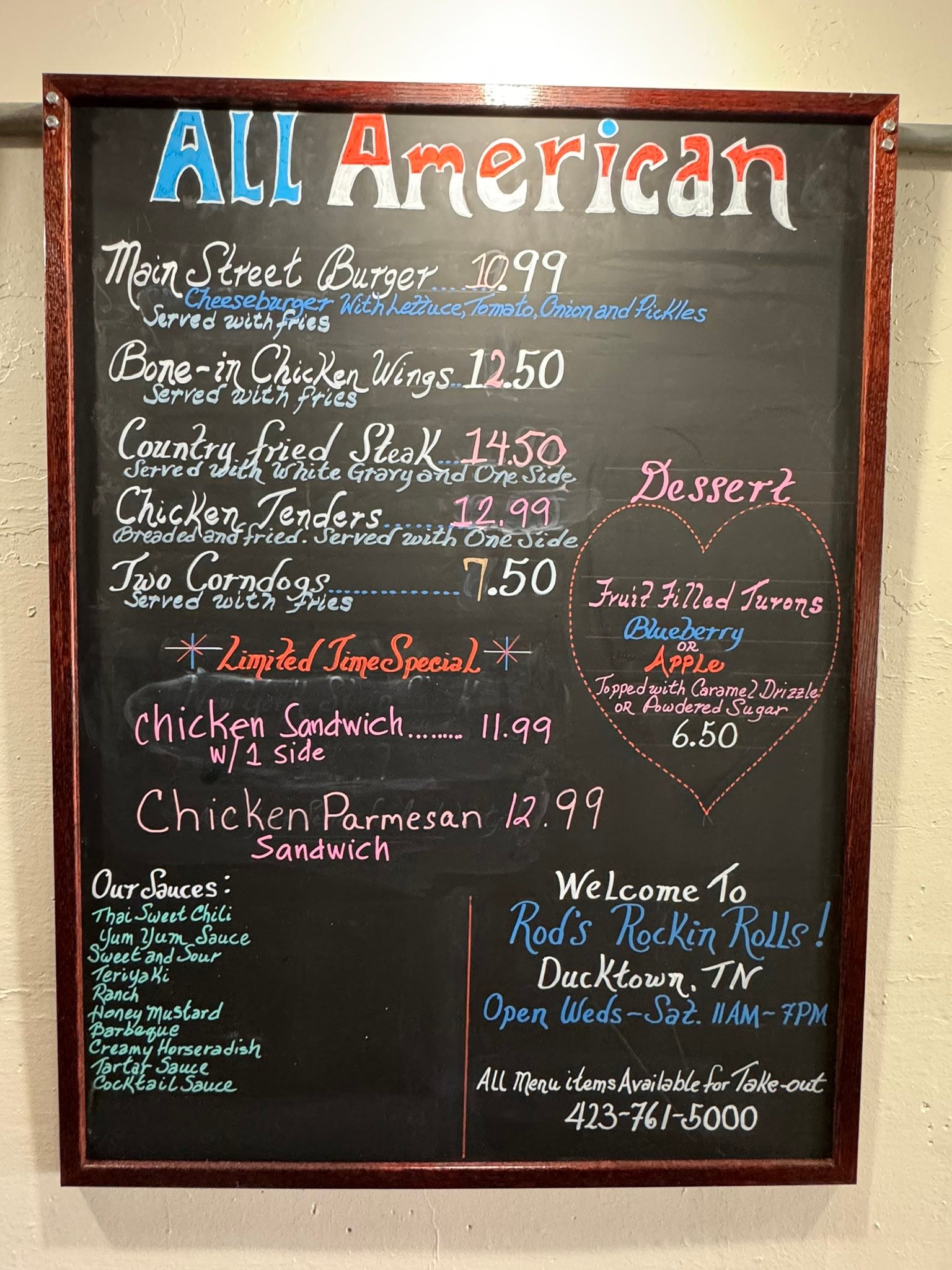 Current Menu - Rods Rockin Roll's | Facebook