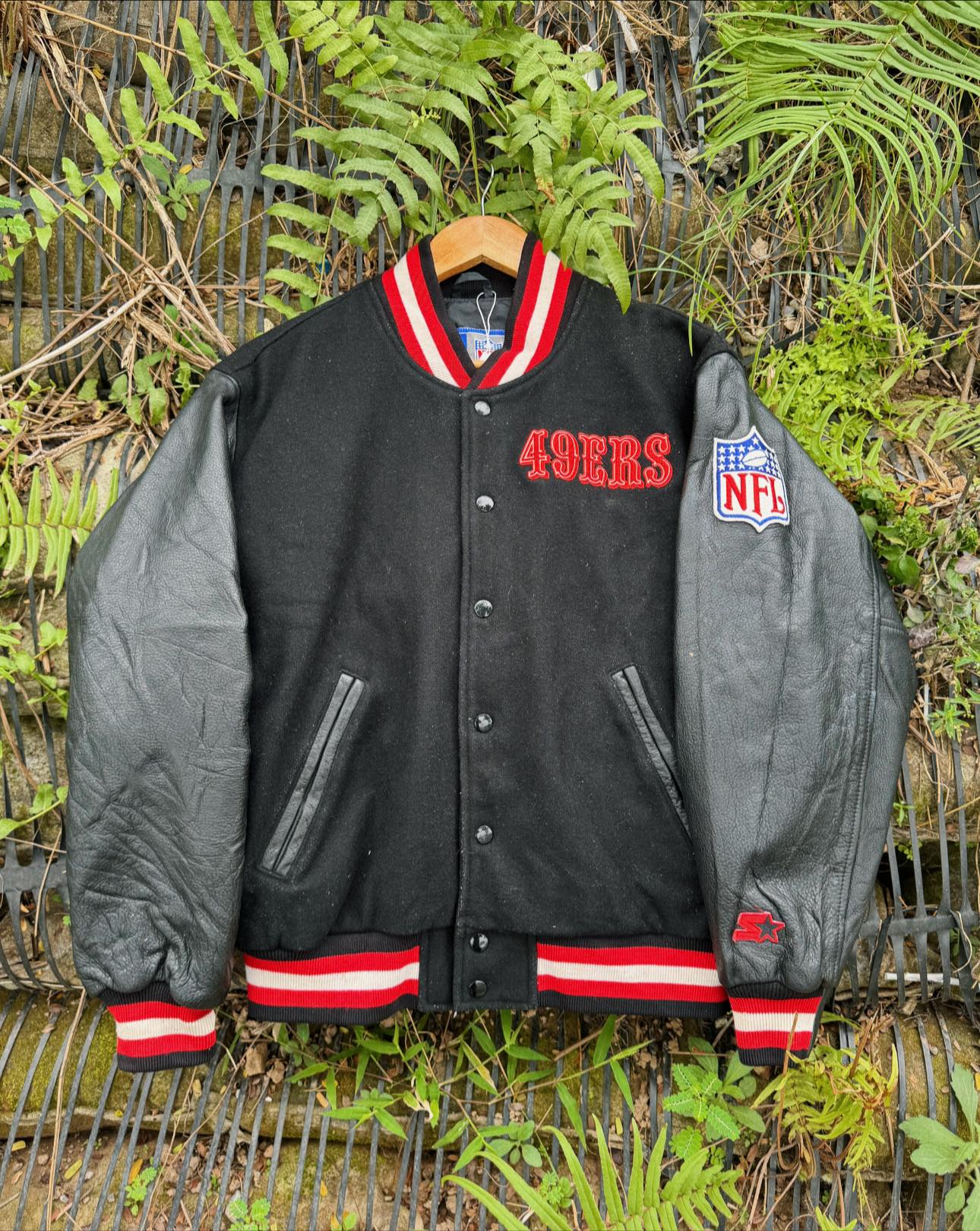 Vintage Starter 49ERS SF NFL Varsity Jacket Fit size L Great 