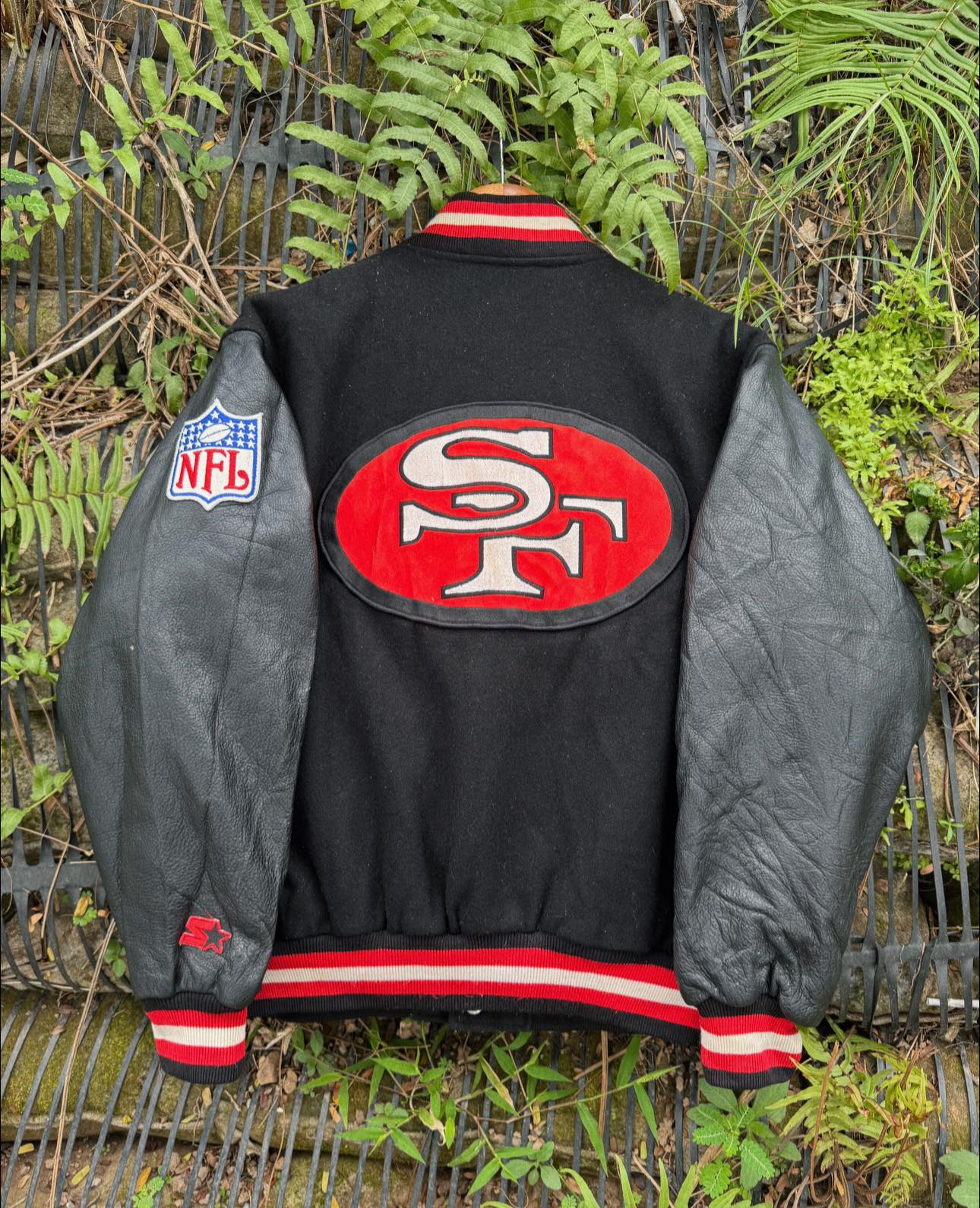 Vintage Starter 49ERS SF NFL Varsity Jacket Fit size L Great 
