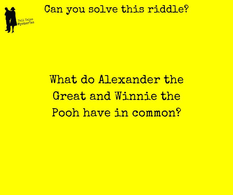 Tall - Here is Monday's riddle. Can you guess what these two have in ...