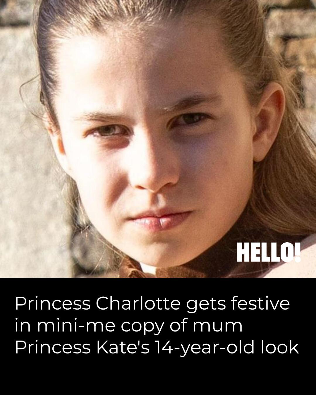 HELLO! - Princess Charlotte looked so sweet in a mini-me... | Facebook