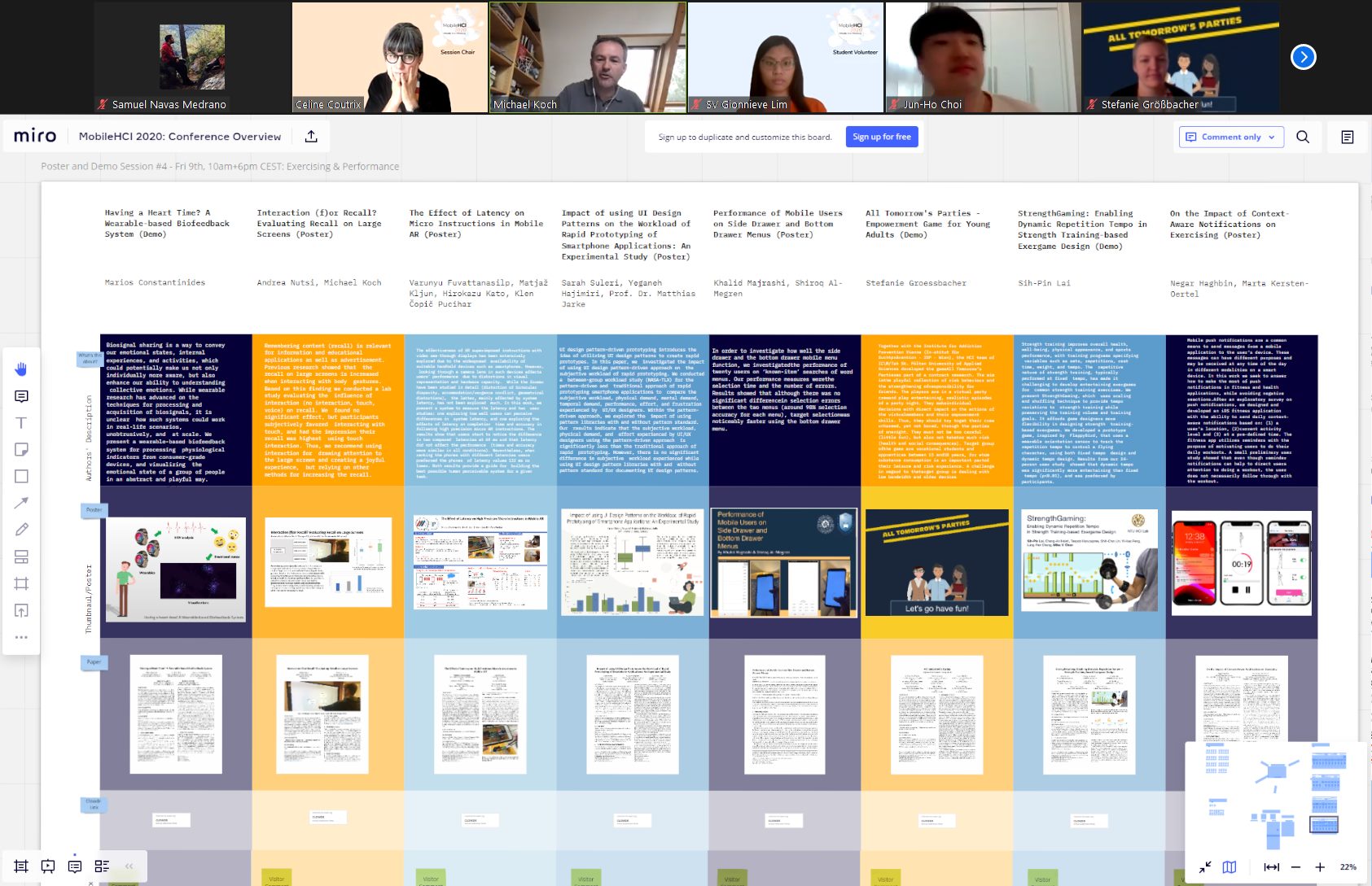 MobileHCI - The last Poster & Demo session of...