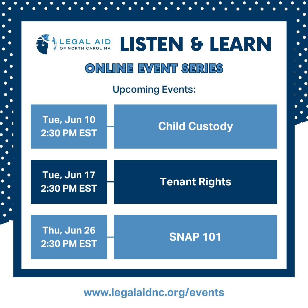 Legal Aid of North Carolina... - Legal Aid of North Carolina