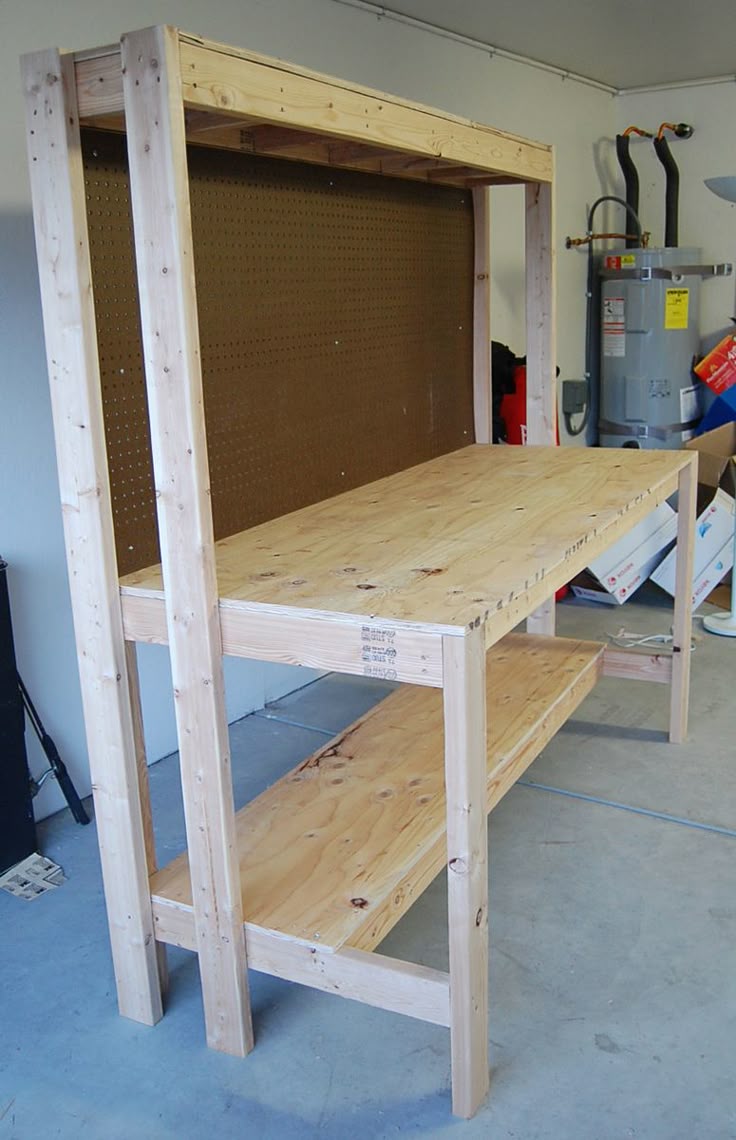 Woodworking - This simple workbench with nice style was so easy to DIY ...