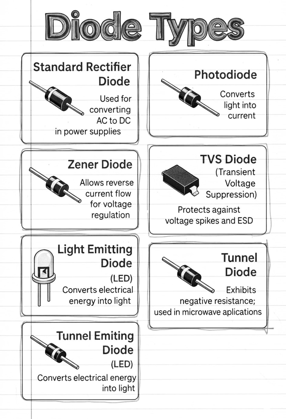 Mechanical - Diode Types #trendingpostchallenge2025 # ...