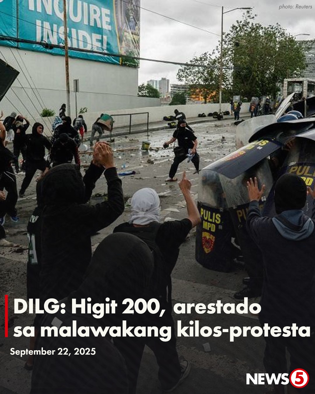 News5 - RALLY AFTERMATH Umakyat sa 216 ang bilang ng naaresto sa ...