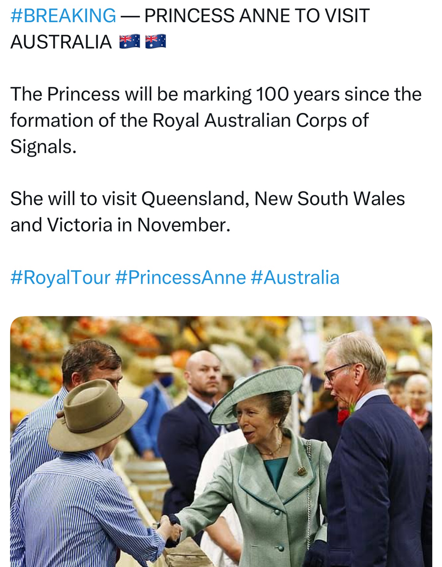 BREAKING NEWS — PRINCESS... - Australian Monarchist League | Facebook