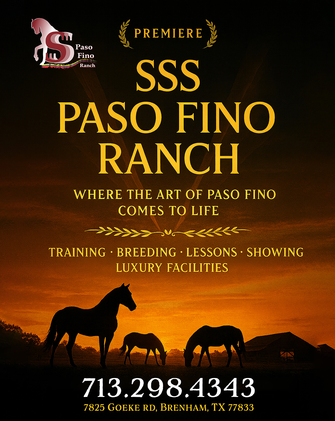SSS - 🎬 SSS Paso Fino Ranch Step into a world where elegance meets ...