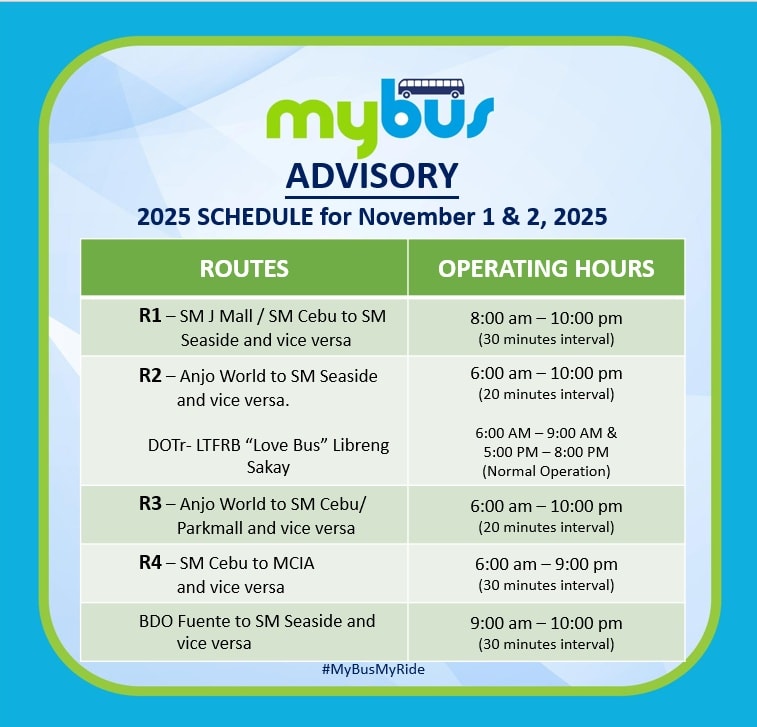MyBus - MyBusers, check out the November 1 and 2, 2025... | Facebook